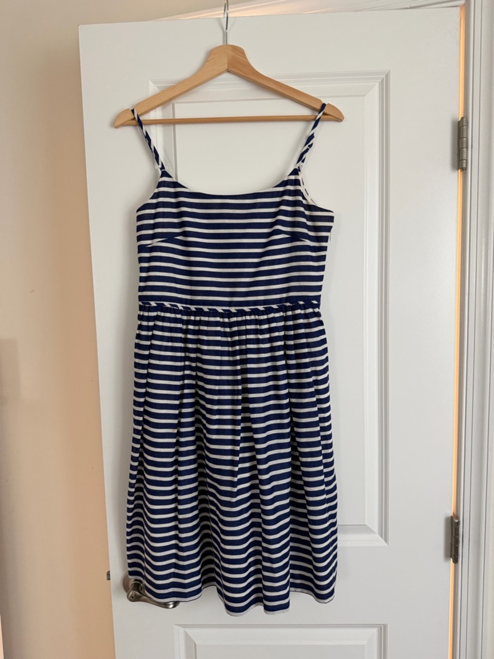 Navy and White Striped Sundress